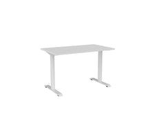 Knight's Haven 1200mm x 700mm Fixed Height Single Sided Desk, White Frame, Choice of Worktop Colours