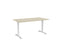Knight's Haven 1500mm x 800mm Fixed Height Single Sided Desk, White Frame, Choice of Worktop Colours