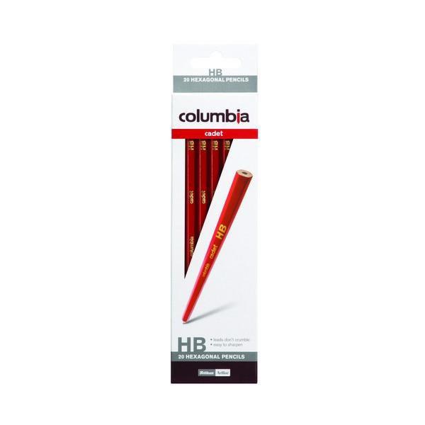 HB Pencil Columbia Cadet - Hexagonal 20's Pack AO61500HHB