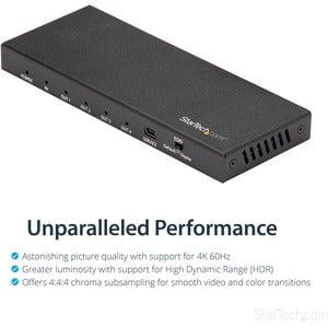 HDMI Splitter - 4-Port - 4K 60Hz - HDMI Splitter 1 In 4 Out - 4 Way HDMI Splitter - HDMI Port Splitter IM4308298