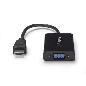 HDMI to VGA Video Adapter Converter with Audio for Desktop PC / Laptop / Ultrabook - HDMI Male to VGA Female Converter - PC Resolutions up to 1920x1200 HDTV up to 1080p IM2465204