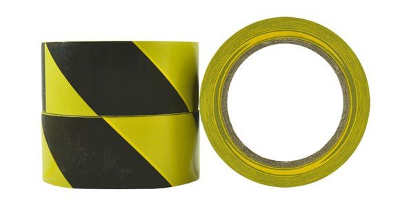 Heavy Duty PVC Floor Marking Tape 48mm x 33mt x 150mu x 36 Rolls (Yellow/Black) MPH13408
