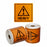 HEAVY Printed Permanent Adhesive Label 99mm x 99mm x 500 Labels per roll MPH15125
