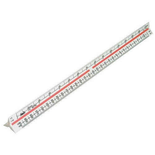 Helix Scale Triangular Ruler Helix K93070 Triangle Scale Ruler, 30cm | Desktop Essentials — Discount ...