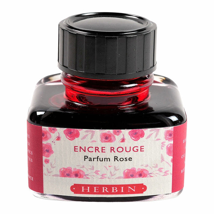 Herbin Scented Ink 30ml Red, Rose Scent FPC13768T