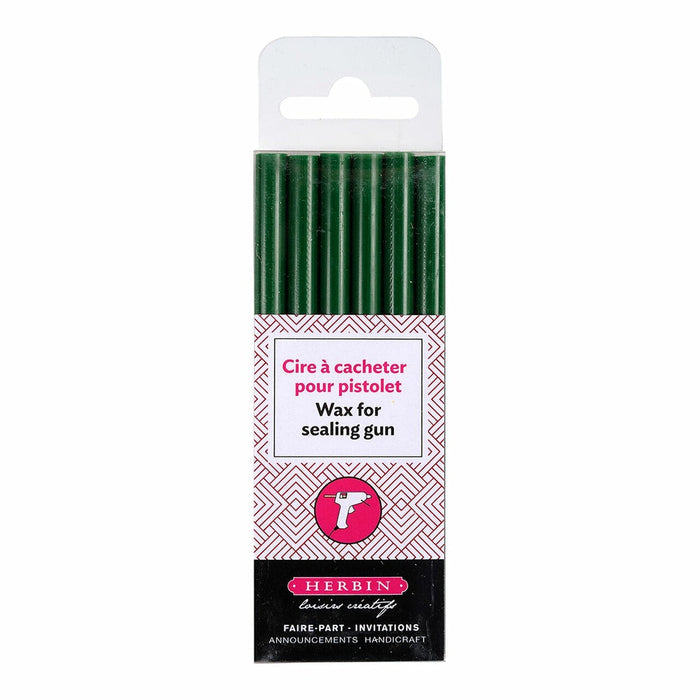 Herbin Wax Gun Sticks Dark Green, Pack of 6 FPC35830T