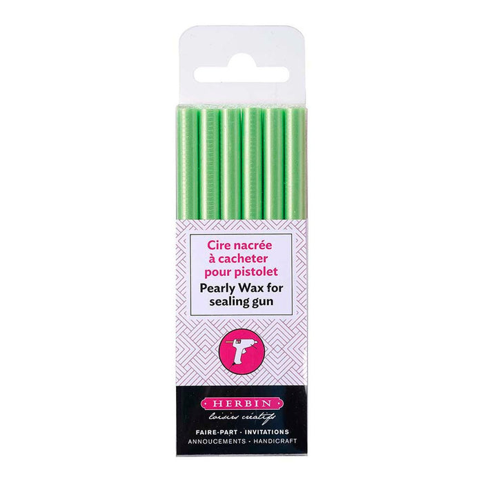 Herbin Wax Gun Sticks Pearly Green, Pack of 6 FPC35932T