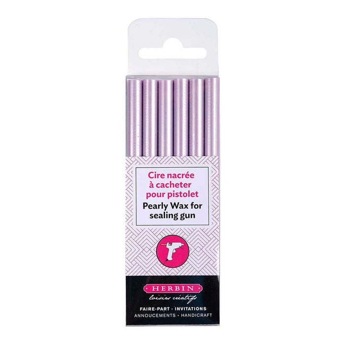 Herbin Wax Gun Sticks Pearly Lilac, Pack of 6 FPC35972T