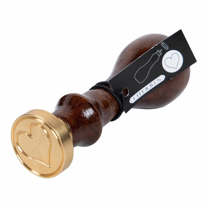 Herbin Wooden Handle Round Seal Heart FPC40253T