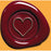 Herbin Wooden Handle Round Seal Heart FPC40253T