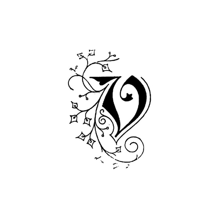 Herbin Wooden Handle Square Seal Illuminated V FPC40022T