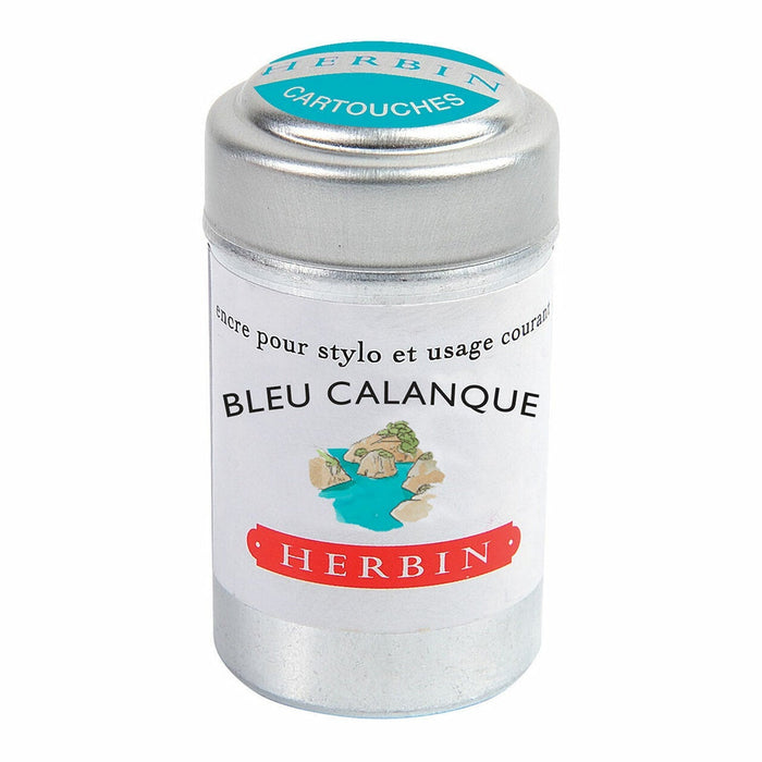 Herbin Writing Ink Cartridge Bleu Calanque, Pack of 6 FPC20114T