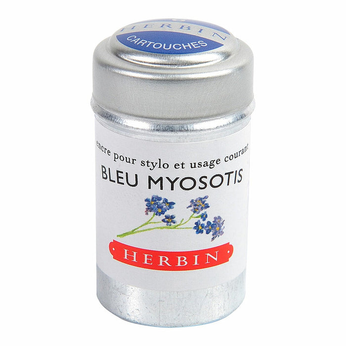 Herbin Writing Ink Cartridge Bleu Myosotis, Pack of 6 FPC20115T