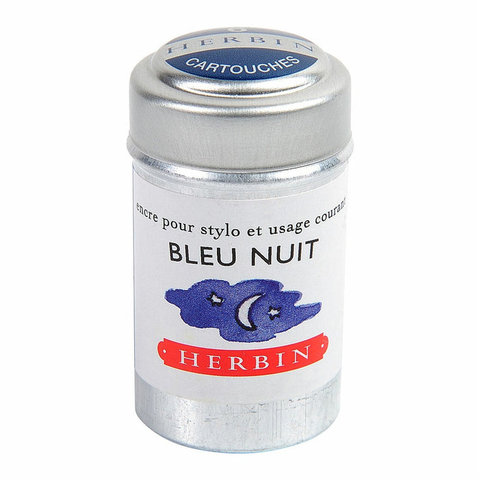 Herbin Writing Ink Cartridge Bleu Nuit, Pack of 6 FPC20119T