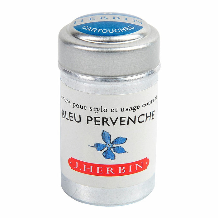 Herbin Writing Ink Cartridge Bleu Pervenche, Pack of 6 FPC20113T