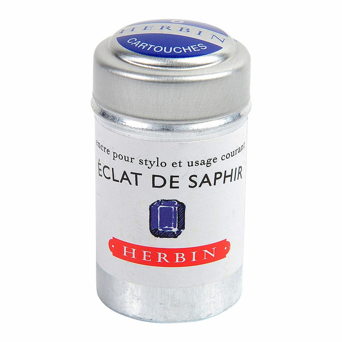 Herbin Writing Ink Cartridge Eclat de Saphir, Pack of 6 FPC20116T