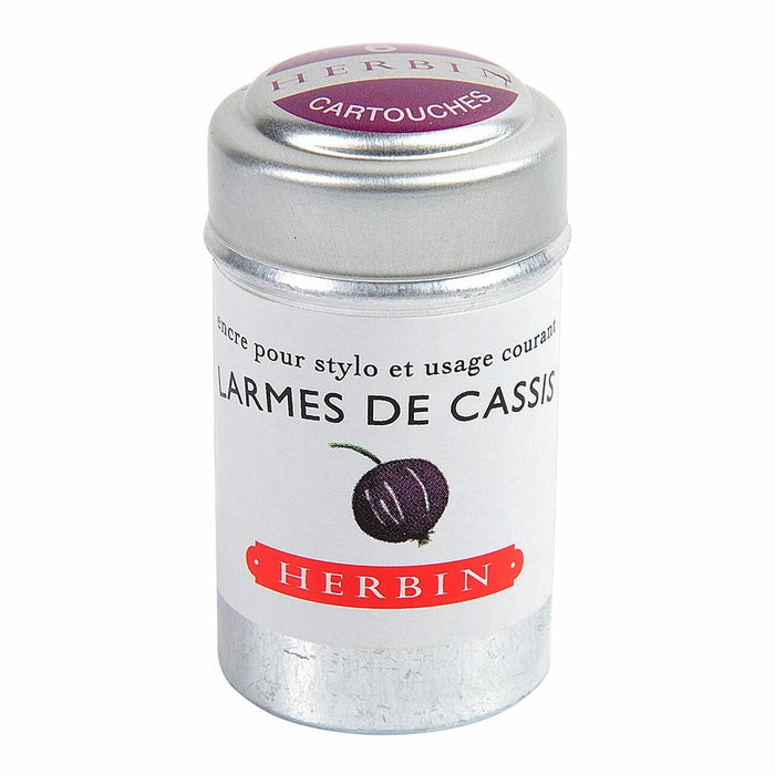 Herbin Writing Ink Cartridge Larmes de Cassis, Pack of 6 FPC20178T