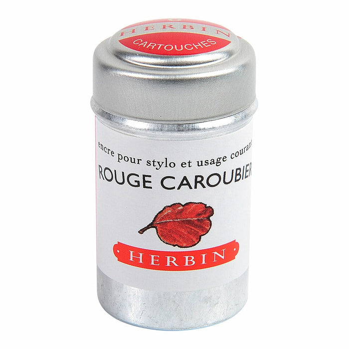 Herbin Writing Ink Cartridge Rouge Caroubier, Pack of 6 FPC20122T