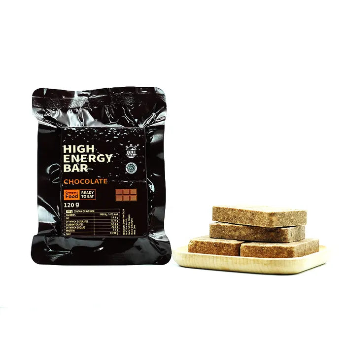 High Energy Emergency Food Ration Bars, 12's Pack, 120g Chocolate Flavour DTEFBx12-120G-CHOCOLATE