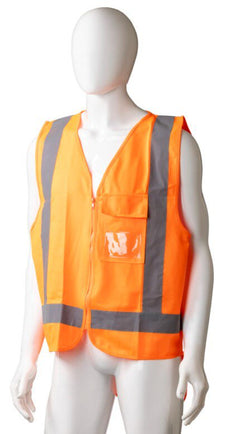 High Visibility Day/Night Safety Vest, Orange, Small Size x 24's Pack MPH30700