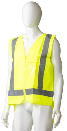 High Visibility Day/Night Safety Vest, Yellow, XXXXL Size x 24's Pack MPH30686