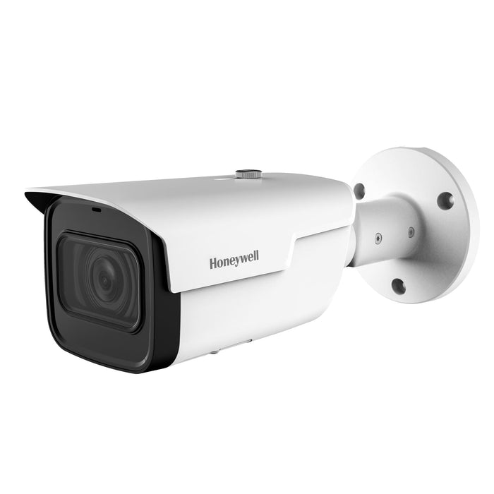 HONEYWELL 8MP Network Bullet Camera, 4 IR LEDs. TDN, WDR 120dB, 1/2” CMOS, 3.7–11 mm MFZ lens,  H.265+, PoE, IP66. CDHBW8PR2