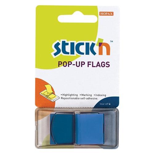 Hopax Sticky Flags Neon Blue 45 x 25mm CX201635