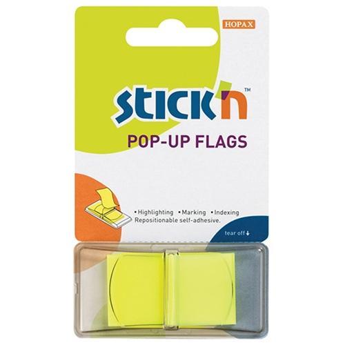 Hopax Sticky Flags Neon Lemon 45 x 25mm CX201630