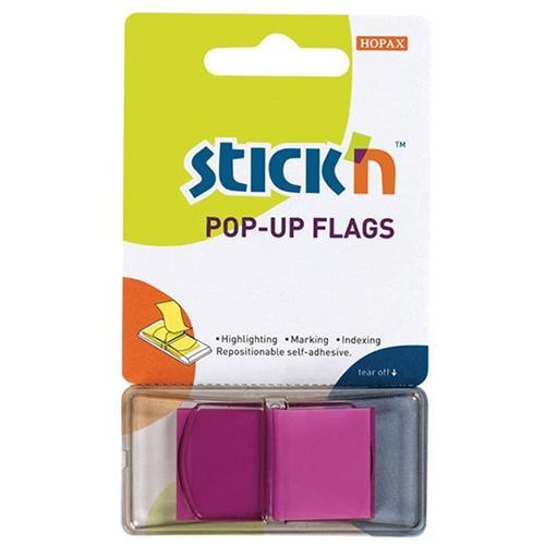 Hopax Sticky Flags Neon Purple 45 x 25mm CX201634