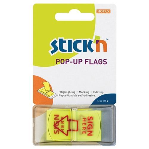 Hopax Sticky Flags SIGN HERE 45 x 25mm (26015) CX201636
