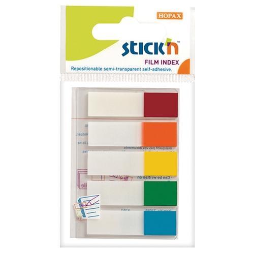 Hopax Sticky Neon Tips Flags 45 x 12mm - 5 Colours (21465) CX201672