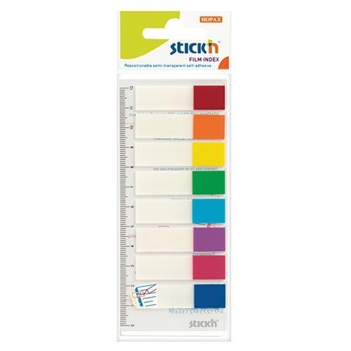 Hopax Sticky Neon Tips Flags 45 x 12mm - 8 Colours (21467) CX201673