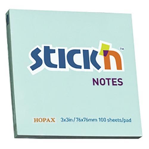 Hopax Sticky Notes Pastel Blue 76 x 76mm CX201683