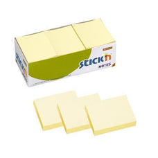 Hopax Sticky Notes Pastel Yellow 38 x 50mm x 12's Pack CX200901