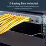 StarTech.com Horizontal Cable Lacing Bars with 2