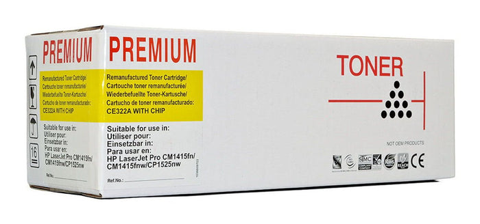 HP 128A / CE322A Remanufactured Compatible Yellow Toner FPICE322A