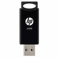 HP 64GB USB Flash Drive, USB 2.0 v212b, Capless, Attaches to Keychains DSHPFD212B64