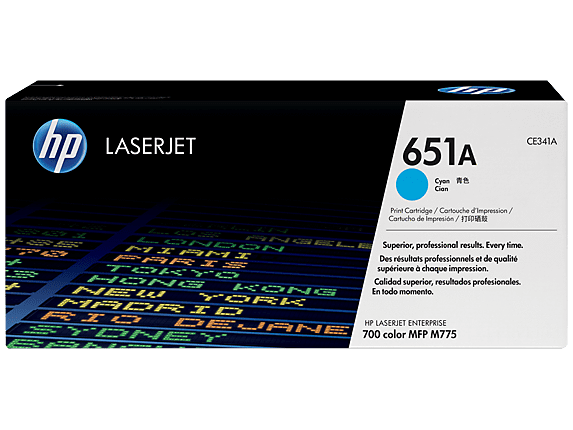 HP 651A / CE341A Cyan Original Toner DSHT341