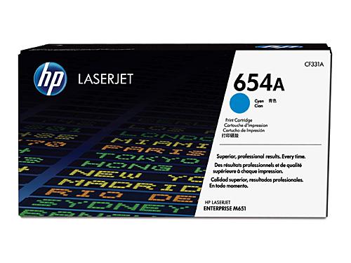 HP 654A CF331A Cyan LaserJet Toner DSHT654C