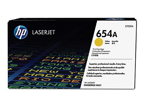 HP 654A CF332A Yellow LaserJet Toner DSHT654Y