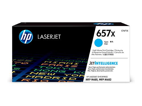 HP 657X CF471X Cyan LaserJet Toner DSHT657CX