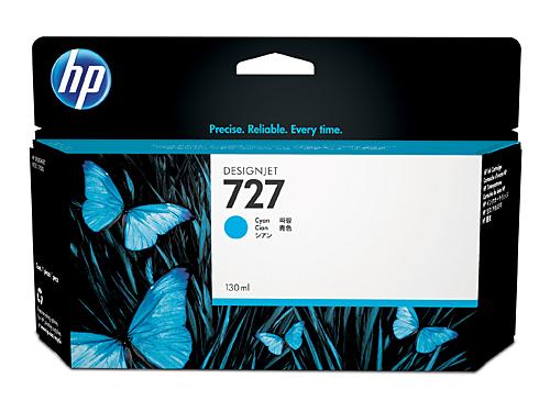 HP 727 B3P19A 130ml Cyan Ink Cartridge DSHI727C