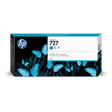 HP 727 Cyan Genuine Ink Cartridge, 300ml (F9J76A) DSHI727300C
