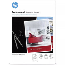 HP A4 Glossy Professional Laser Printer Printable Multipurpose Paper, White, Pack of 150 Sheets (7MV83A) DSHP7MV83A