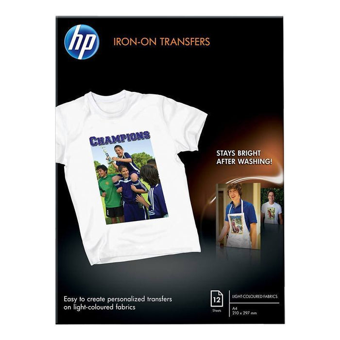 HP A4 Iron On Transfer Paper x 10 Sheets DSHPC6065A