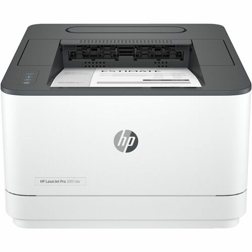 HP LaserJet Pro 3000 3001dw Desktop Wireless Laser Printer - Monochrome - 35 ppm Mono - 1200 x 1200 dpi Print - Automatic Duplex Print - 250 Sheets Input - Ethernet - Wireless LAN - HP Smart App, Apple AirPrint, Mopria, Wi-Fi Direct - 50000 Pages Duty Cyc IM5734529