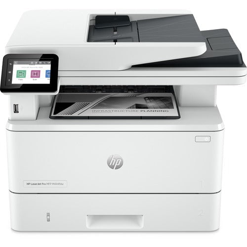 HP LaserJet Pro 4101fdw Wireless Laser Multifunction Printer - Monochrome - White - Copier/Fax/Printer/Scanner - 4800 x 600 dpi Print - Automatic Duplex Print - Up to 80000 Pages Monthly - Colour Flatbed Scanner - 1200 dpi Optical Scan - Monochrome Fax - IM5763376