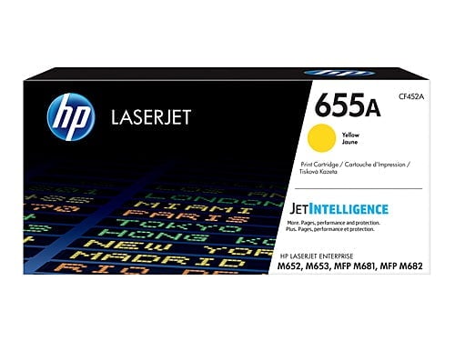 HP655A Yellow LaserJet Toner Cartridge CF452A DSHT655Y