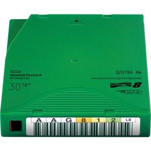 HPE LTO-8 Ultrium 30TB RW Data Cartridge - LTO-8 - Rewritable - 12 TB (Native) / 30 TB (Compressed) - 960 m Tape Length - 1 Pack IM4031777