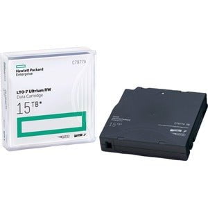 HPE LTO Ultrium-7 Data Cartridge - LTO-7 - Rewritable - 6.25 TB (Native) / 15 TB (Compressed) - 846 m Tape Length - 315 MB/s Native Data Transfer Rate - 750 MB/s Compressed Data Transfer Rate - 1 Pack IM3084113